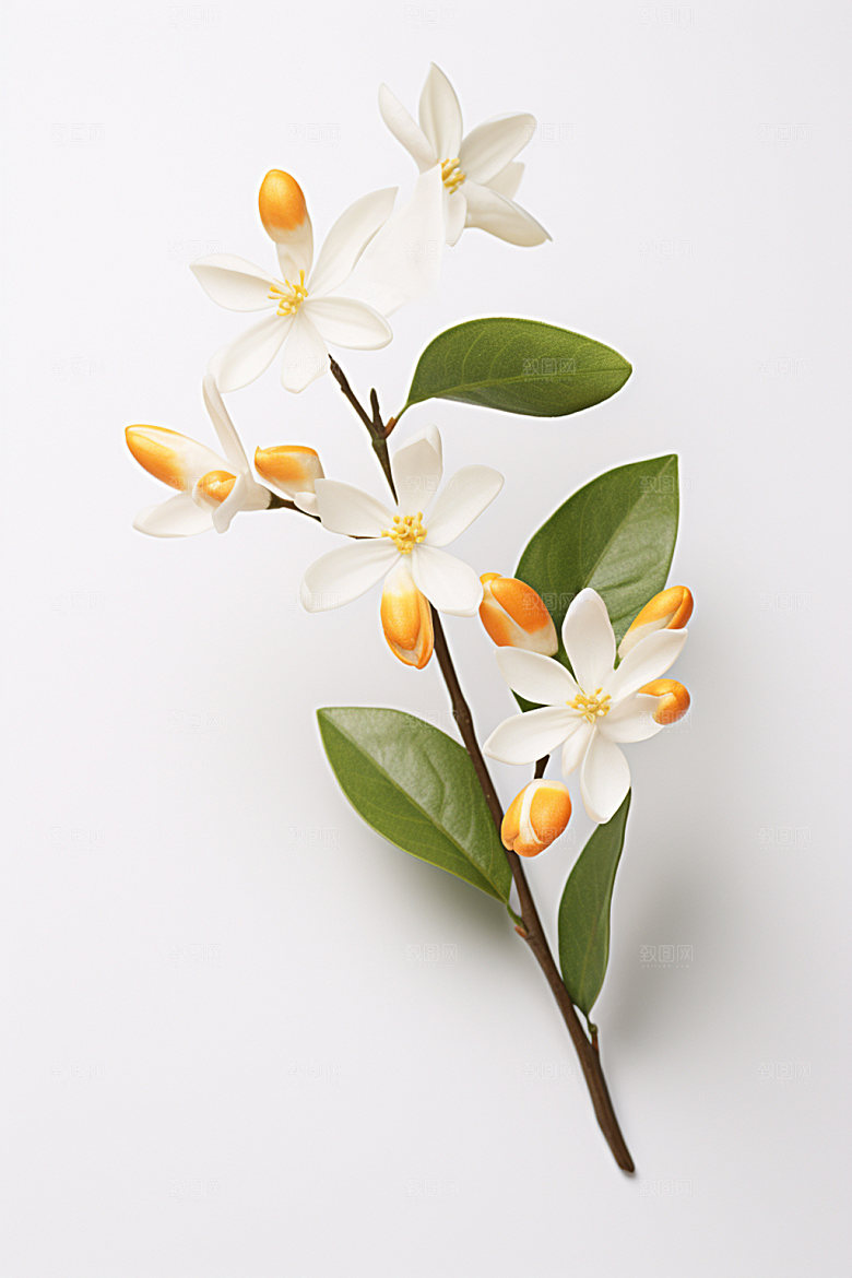 秋季花卉秋日立体模型