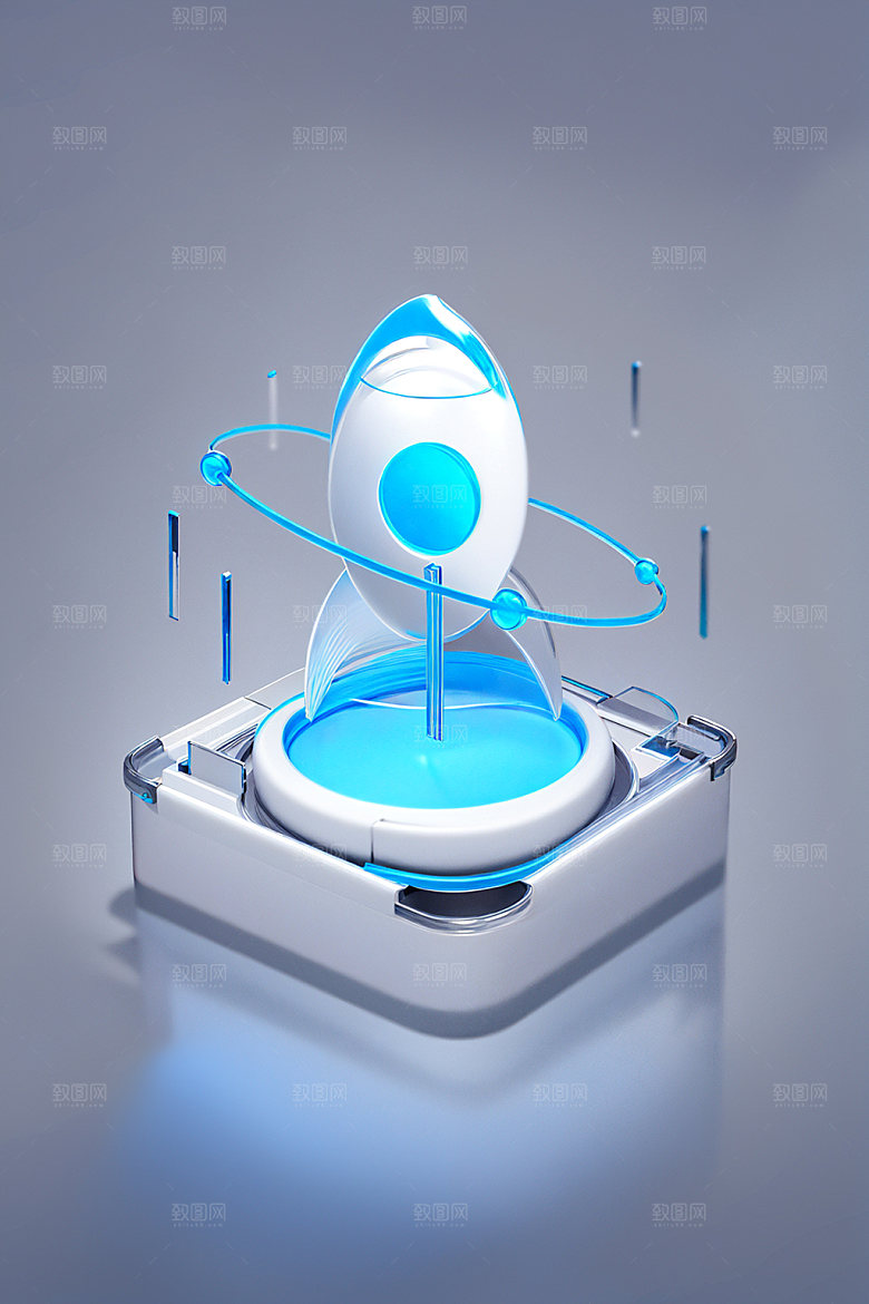 投资3D会议水晶图标