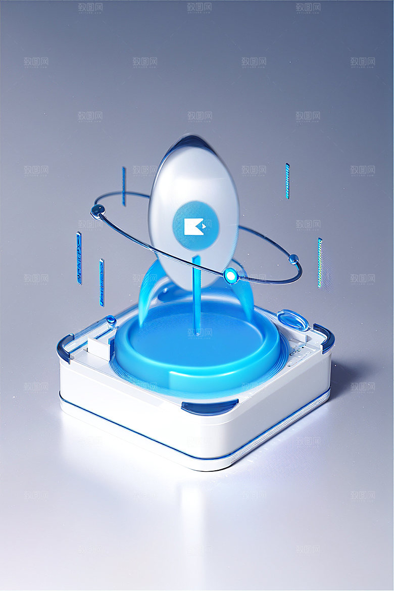 投资洽谈3D水晶图标