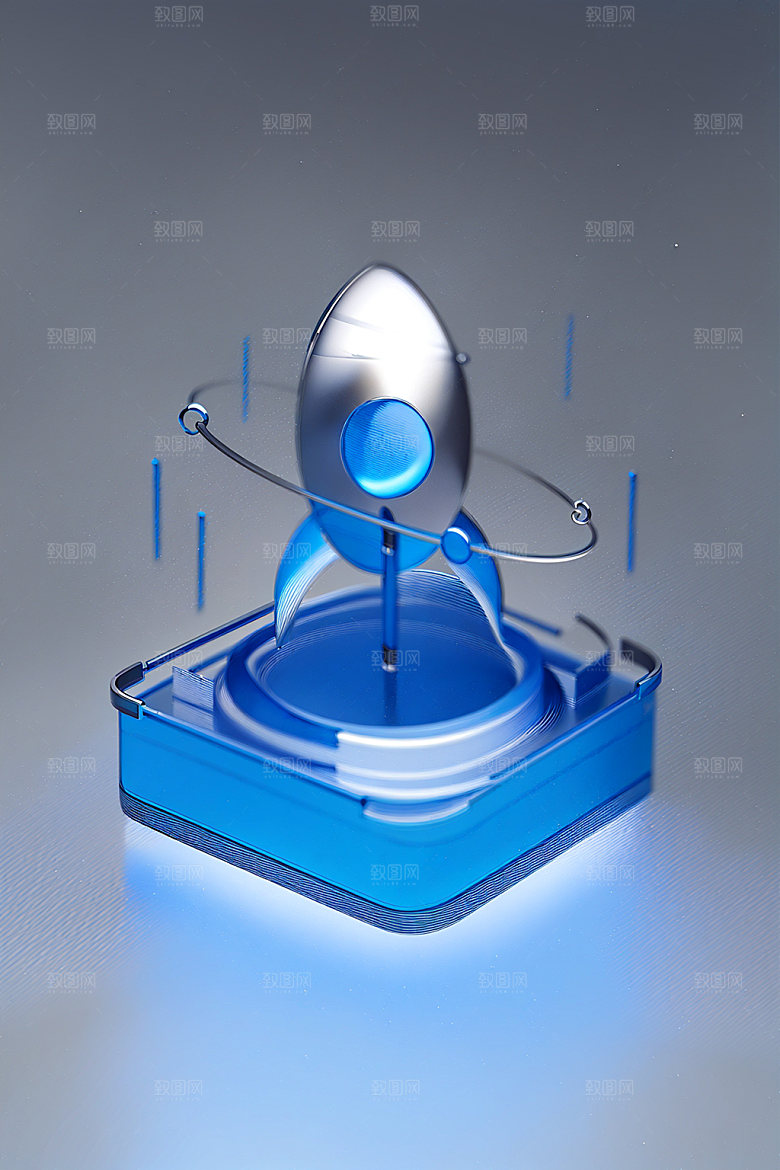 投资立体3D水晶图标