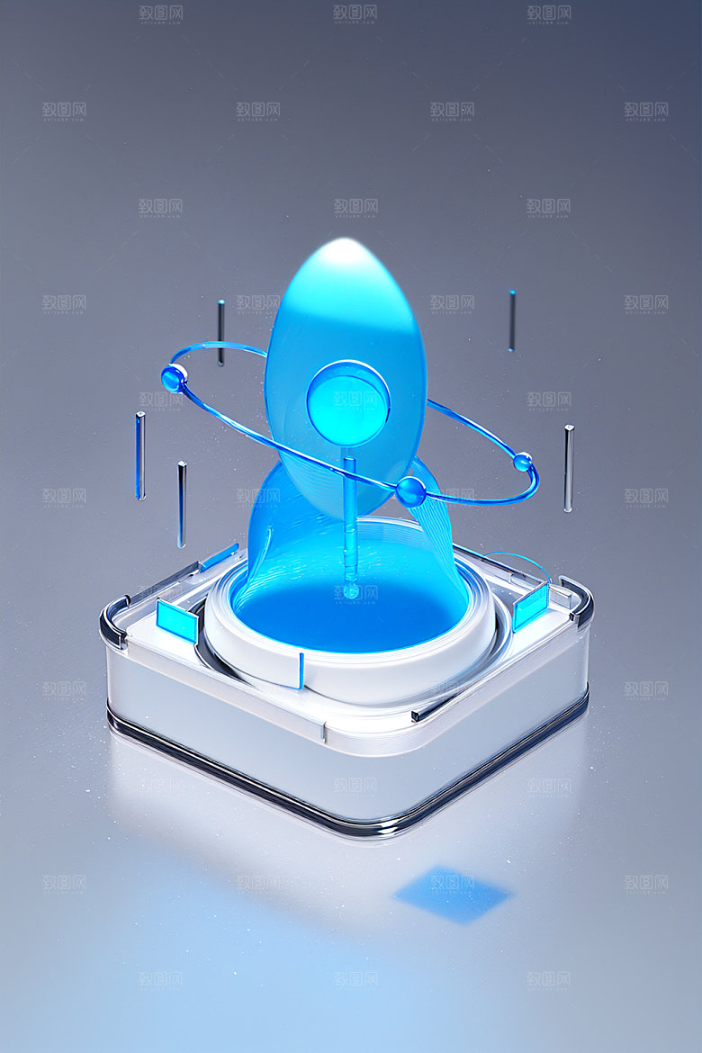 投资金融3D水晶图标