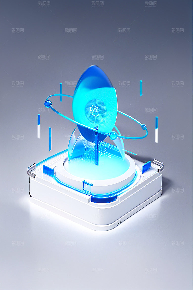 投资立体3D水晶图标