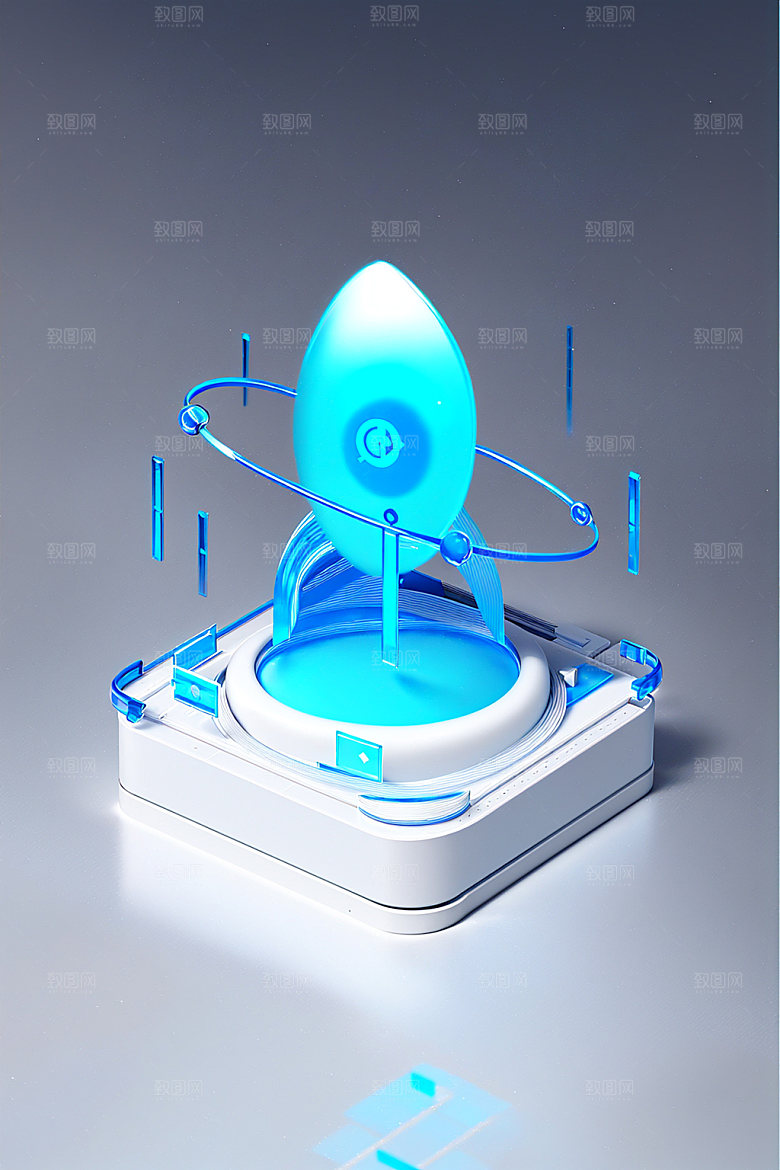 投资洽谈工作水晶图标