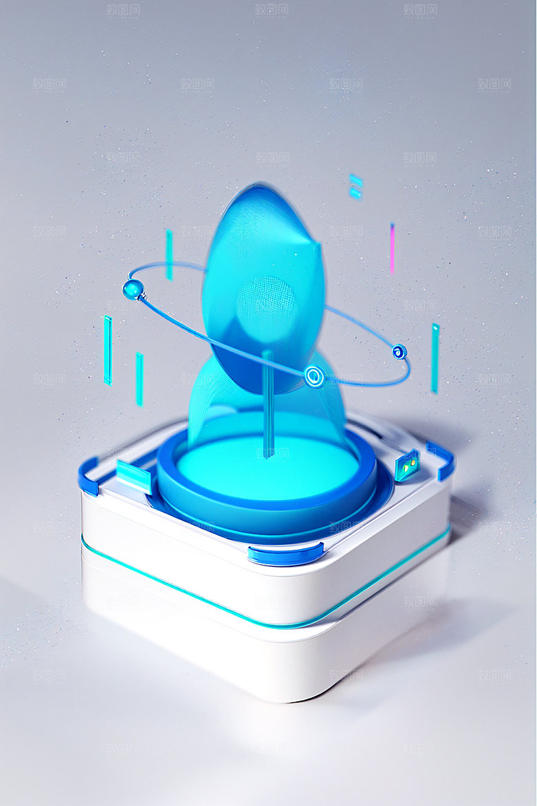 投资3D洽谈水晶图标