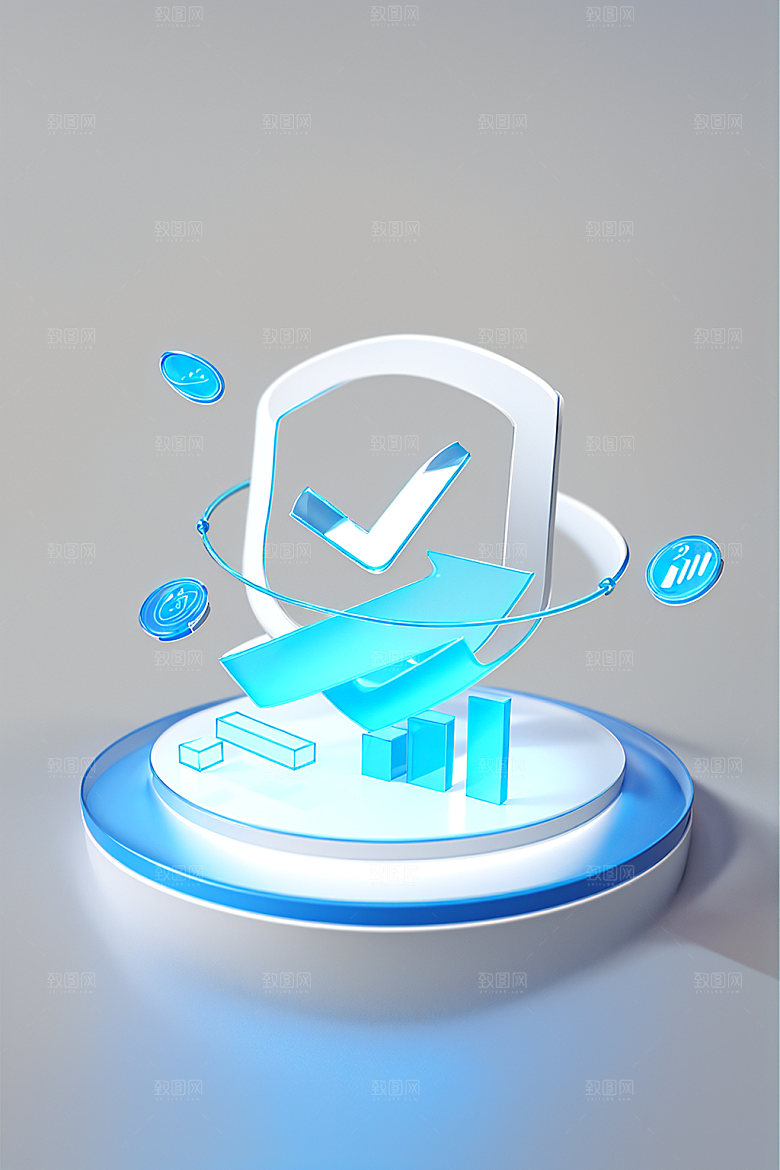 投资商务会议水晶图标