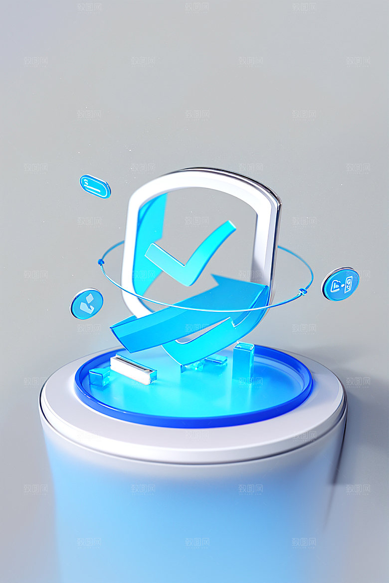 投资商务理财水晶图标