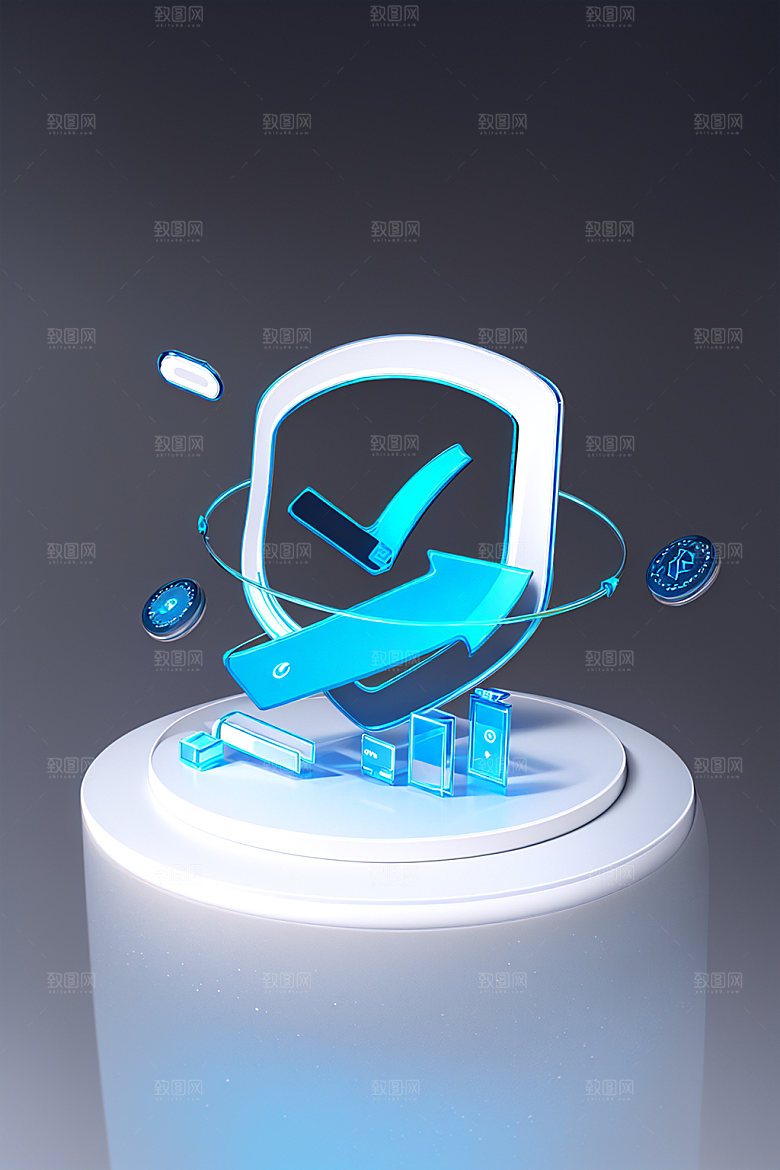 投资3D会议水晶图标