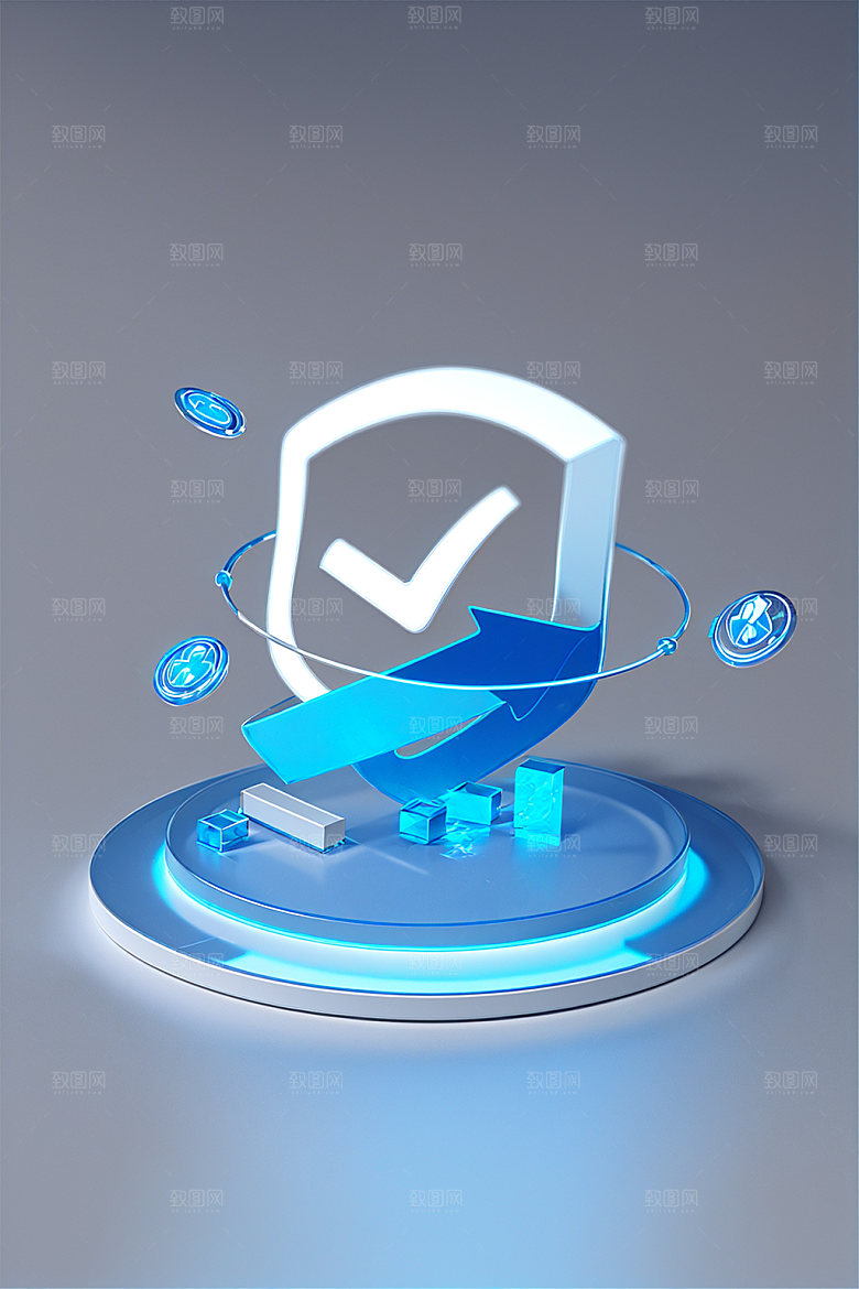 投资3D洽谈水晶图标