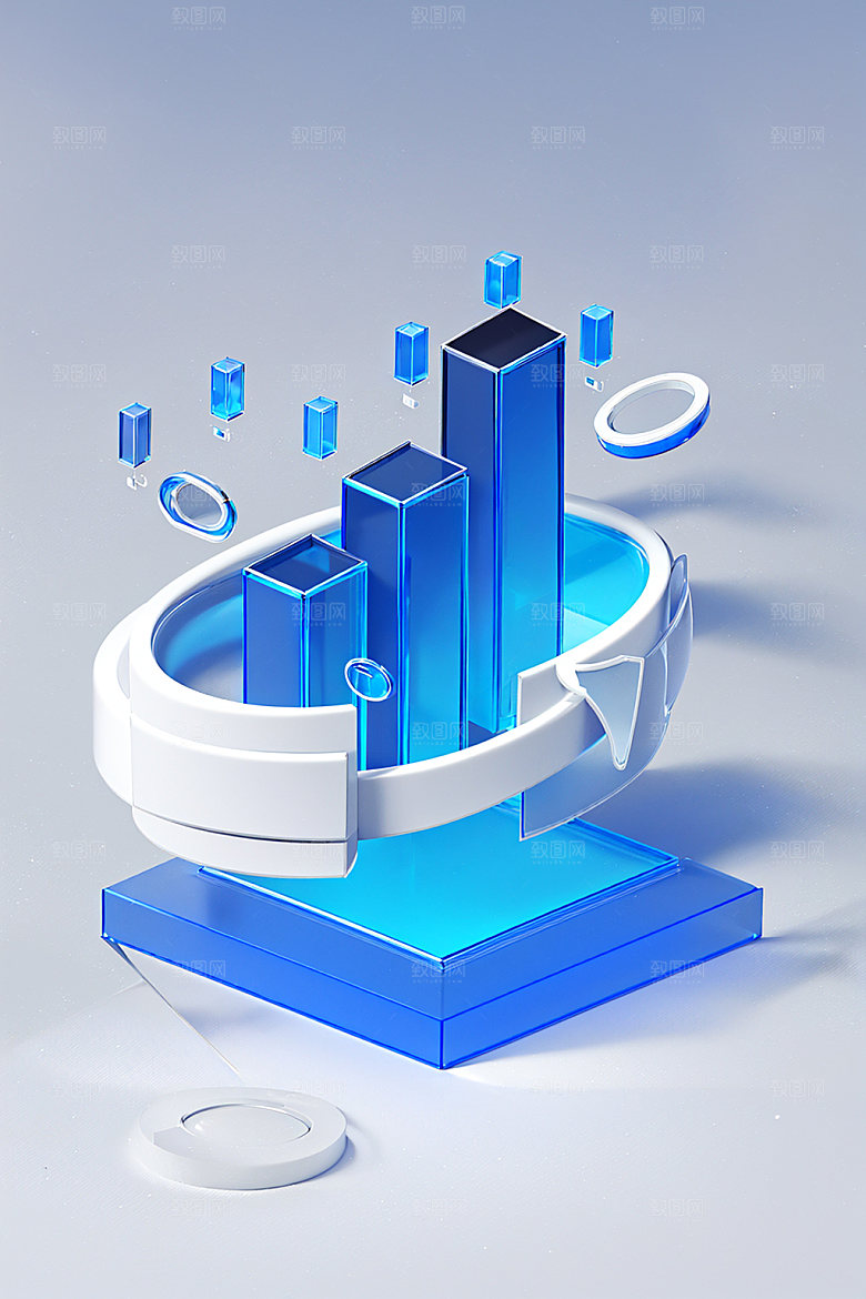 投资3D理财水晶图标