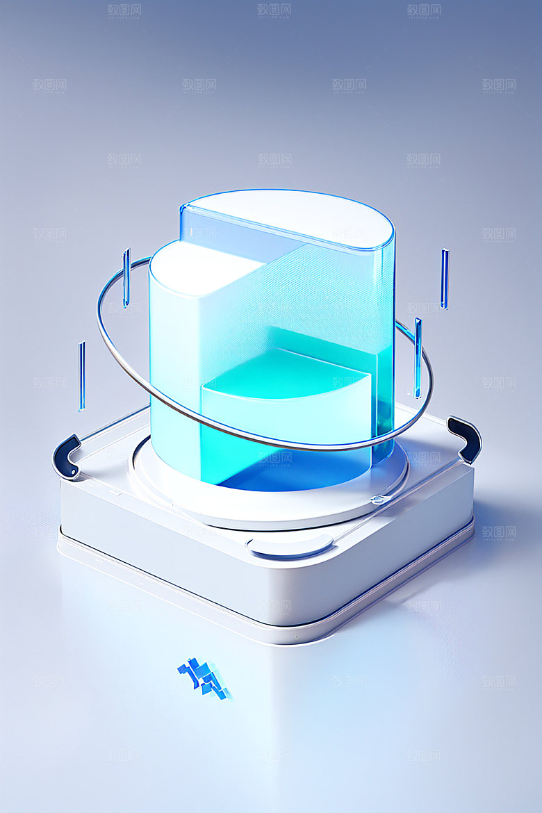 投资商务理财水晶图标