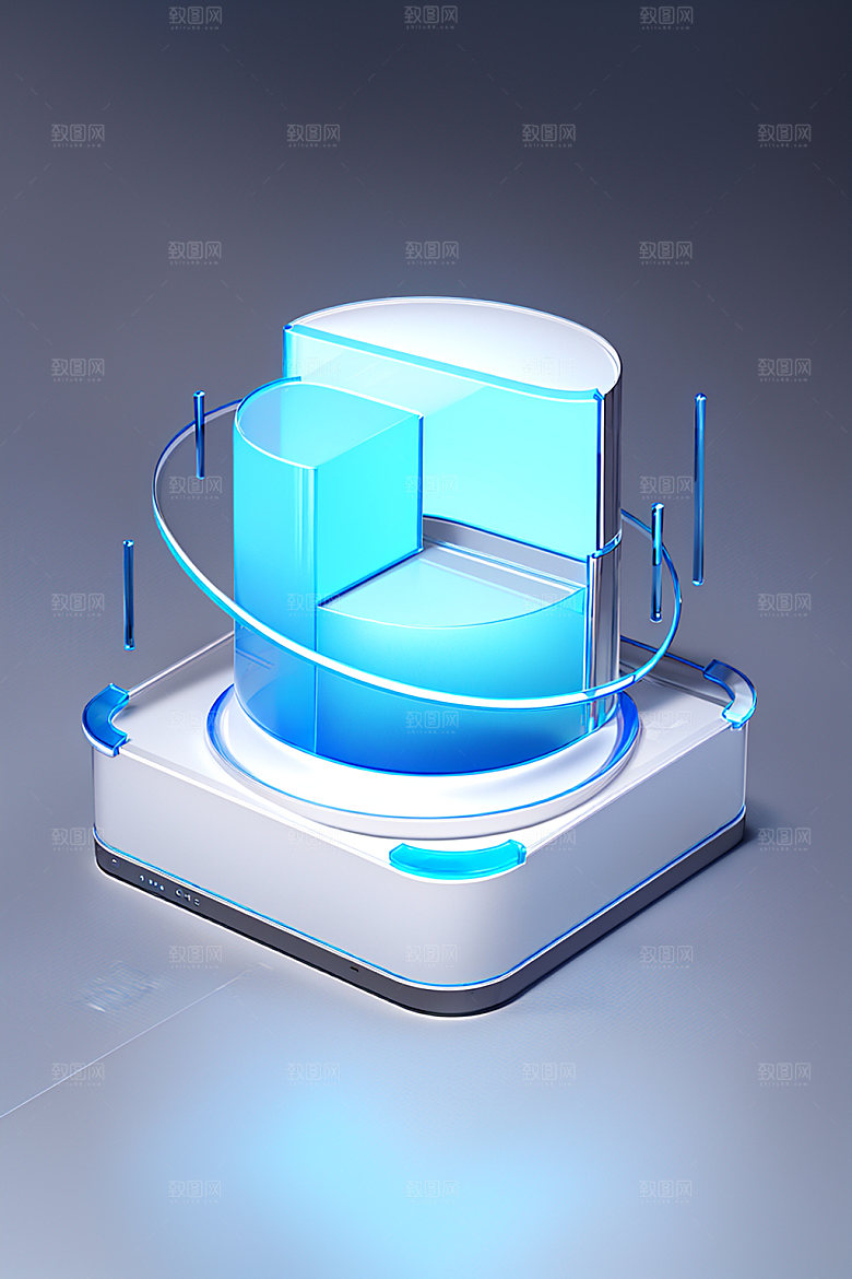 投资金融3D水晶图标