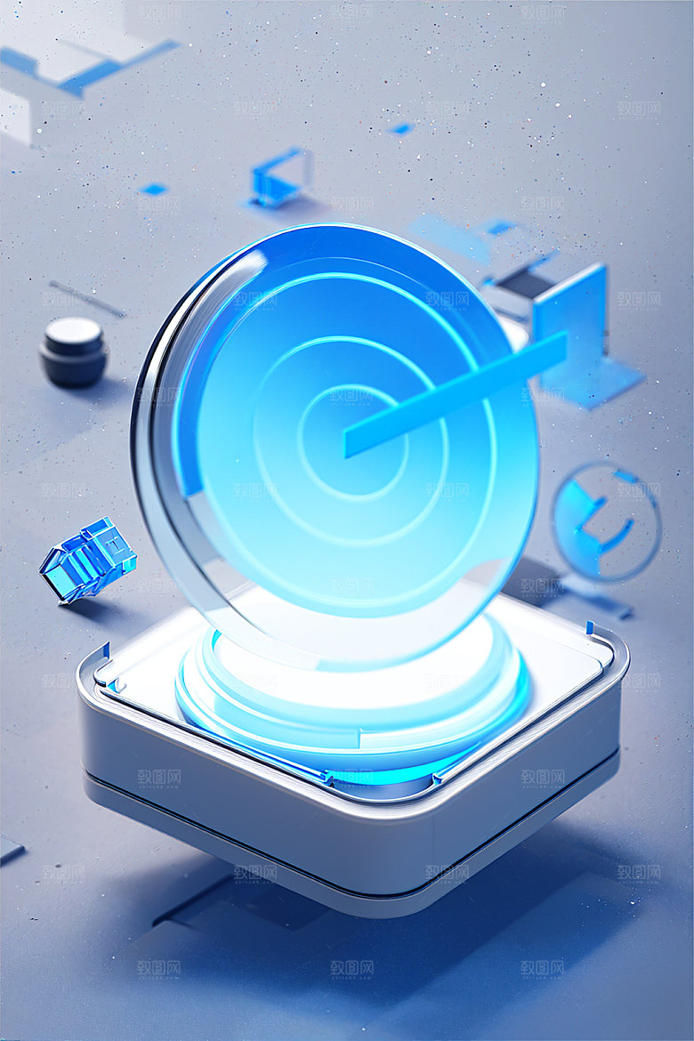 投资立体3D水晶图标