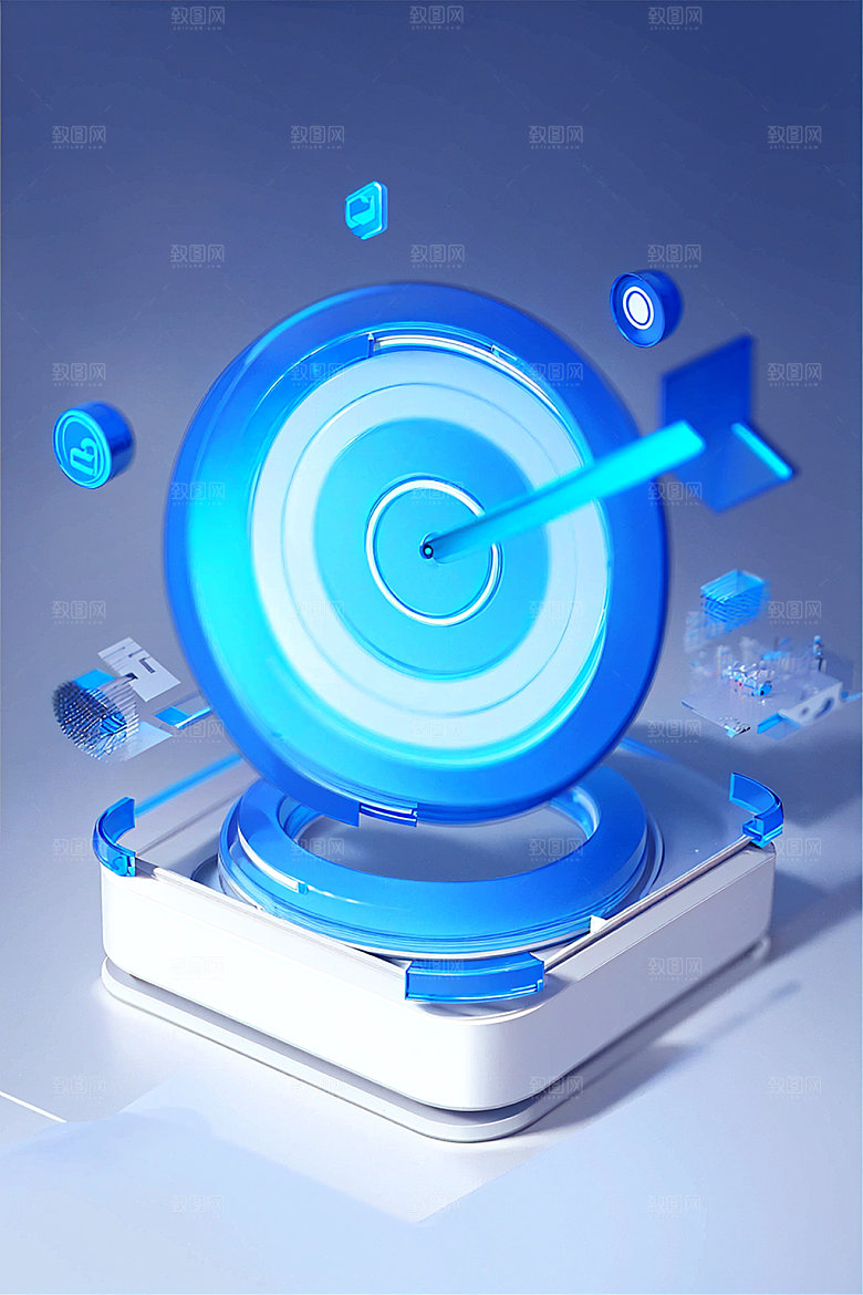 投资立体3D水晶图标