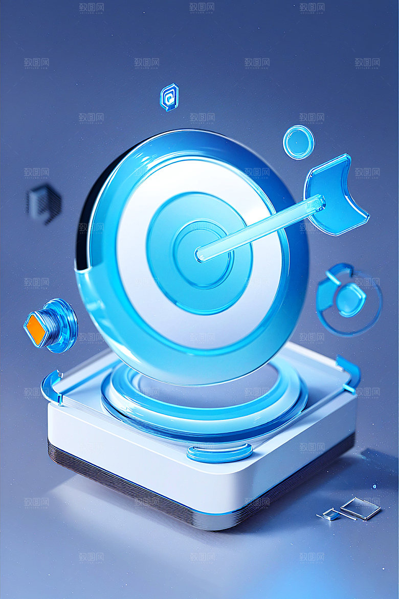 投资金融3D水晶图标