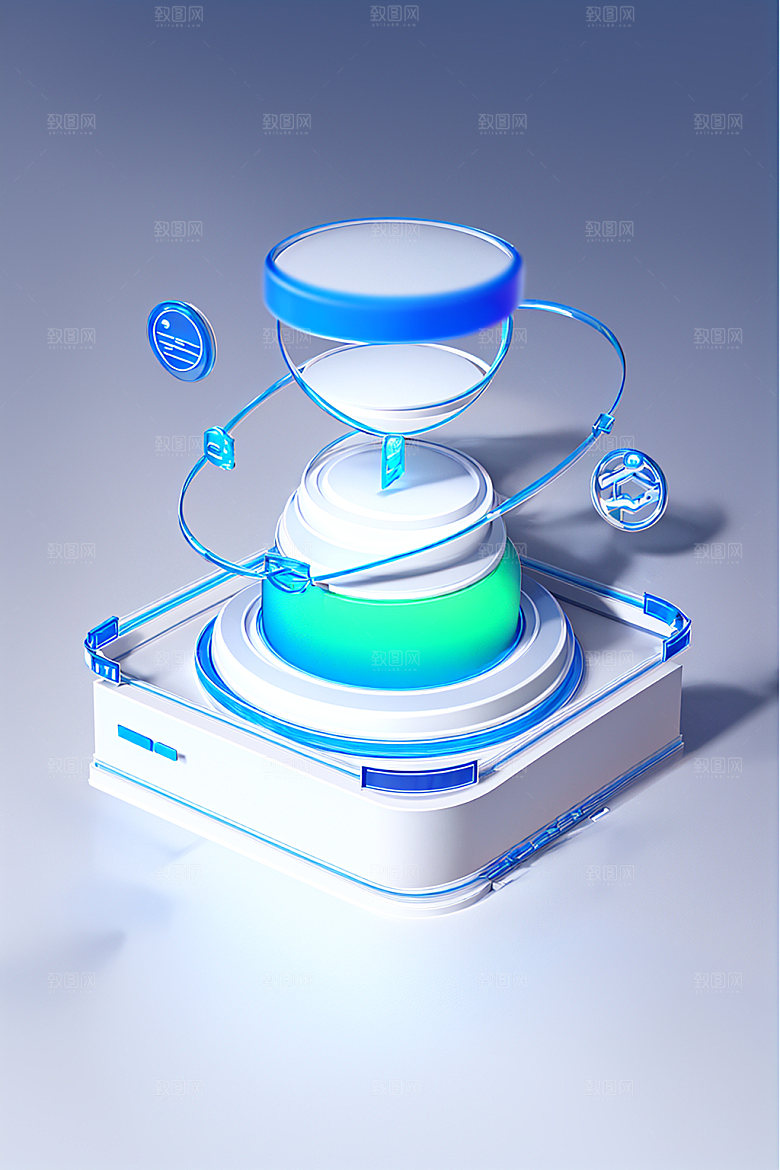 投资工作理财水晶图标