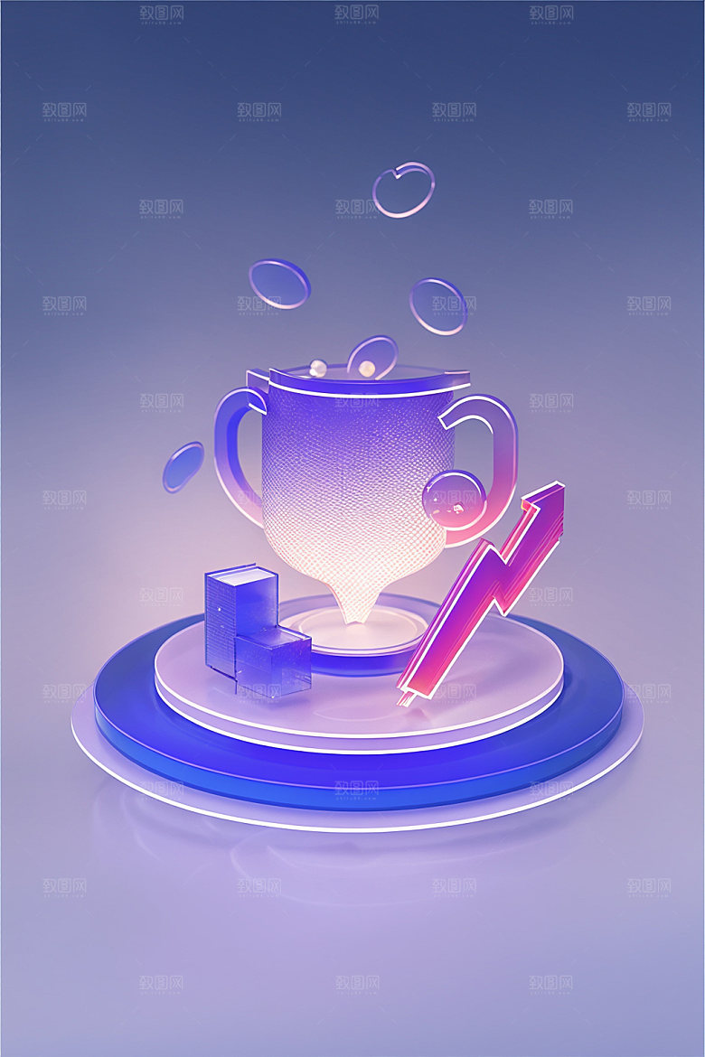 投资金融会议水晶图标
