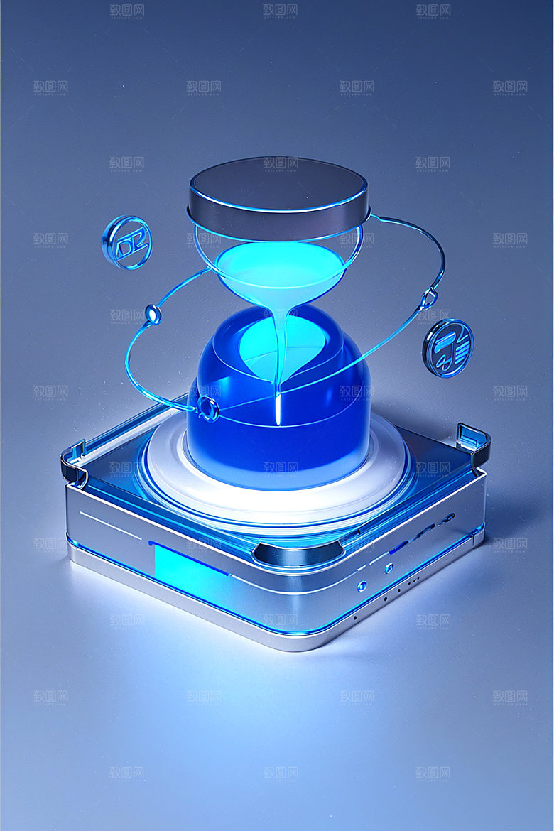 投资3D金融水晶图标