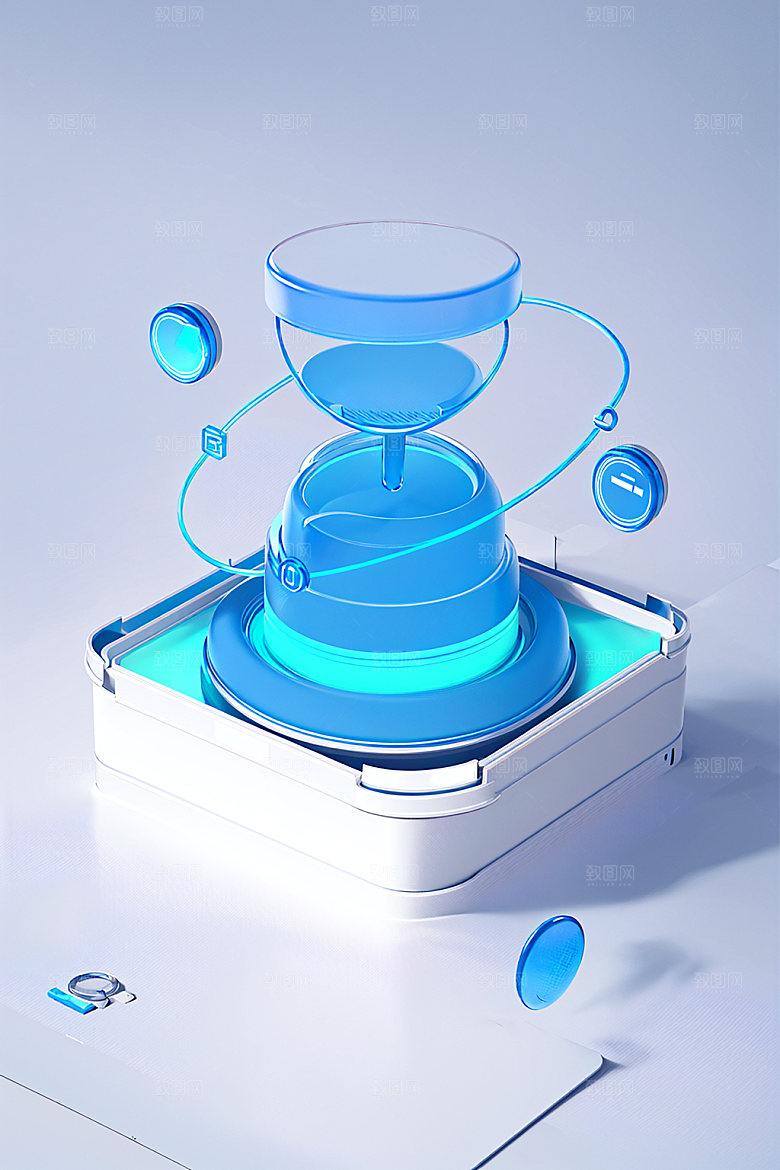 投资洽谈理财水晶图标