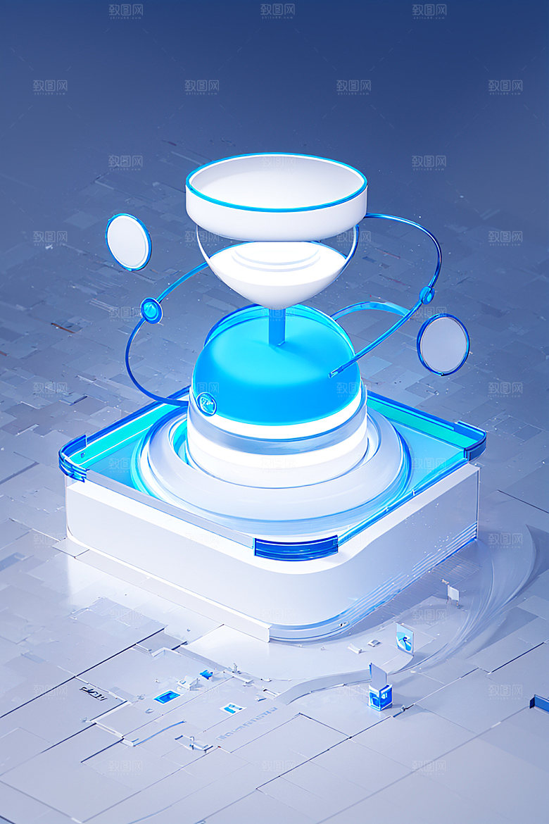 投资3D洽谈水晶图标
