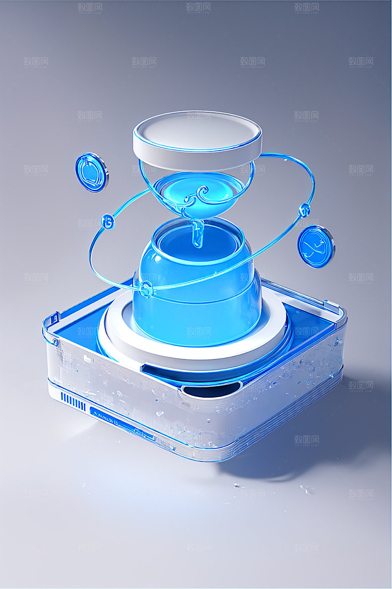 投资商务理财水晶图标
