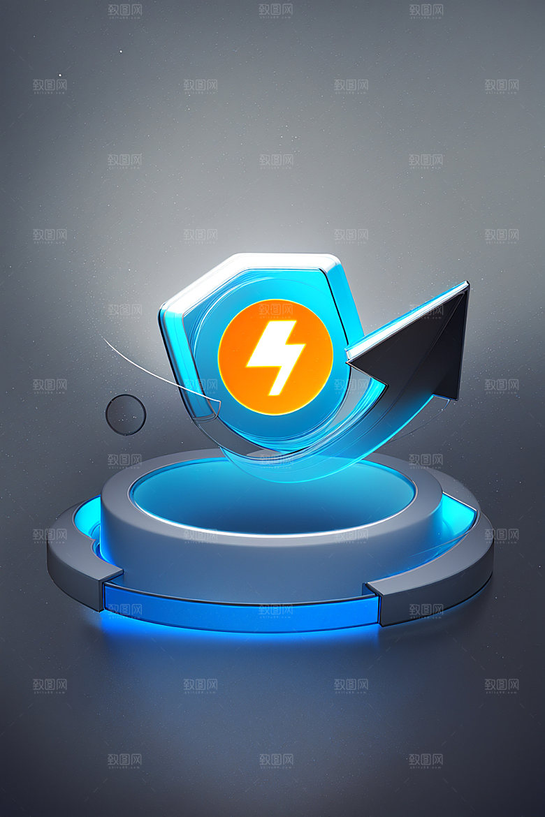 投资金融3D水晶图标