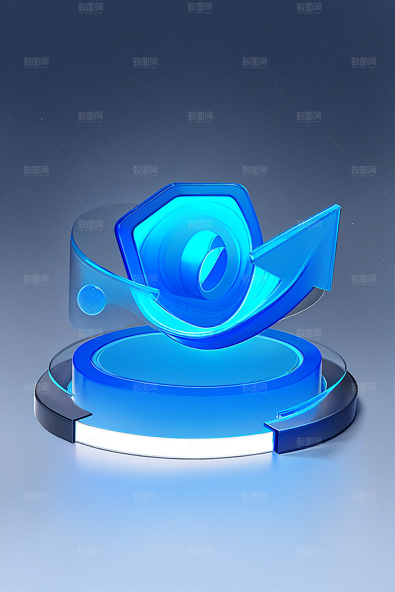 投资理财3D水晶图标