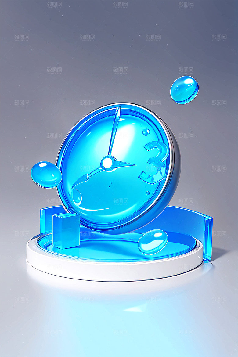 投资金融理财水晶图标