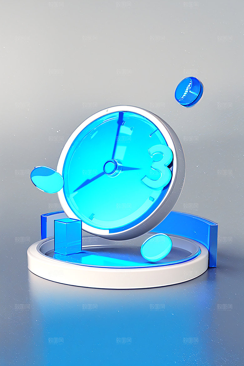 投资3D服务水晶图标