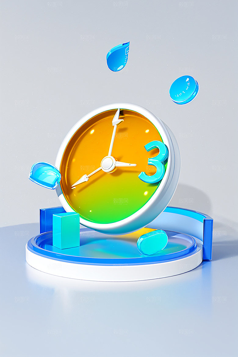 投资3D立体水晶图标