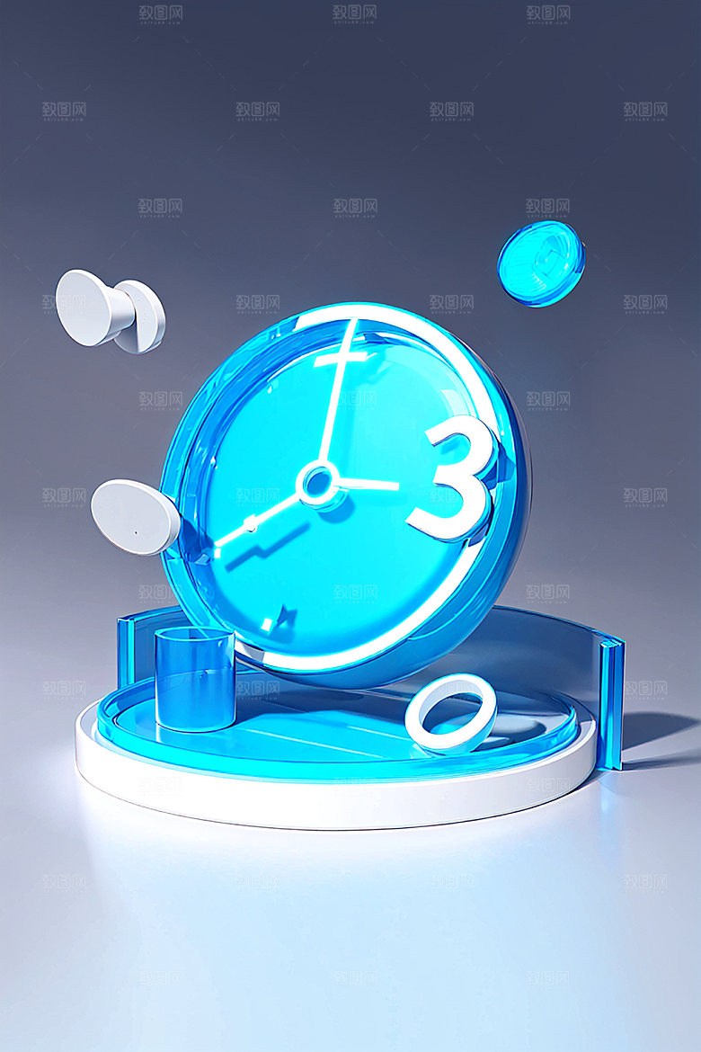 投资3D立体水晶图标