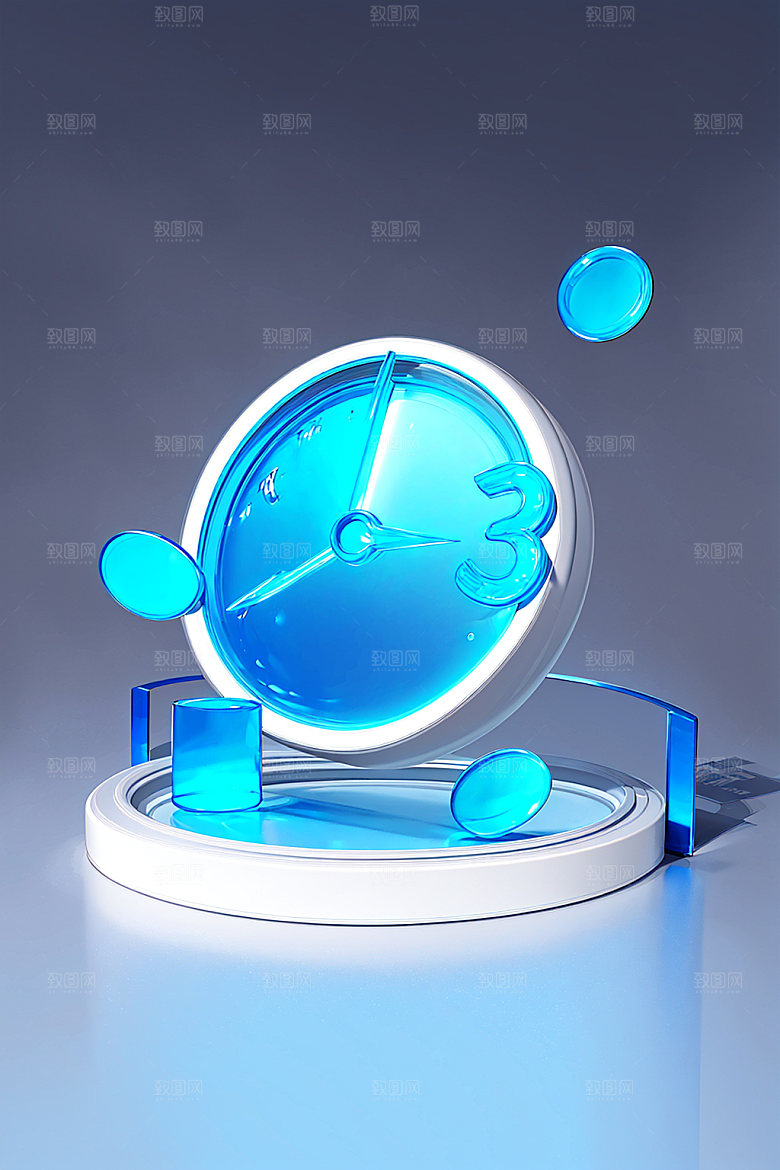 投资3D服务水晶图标