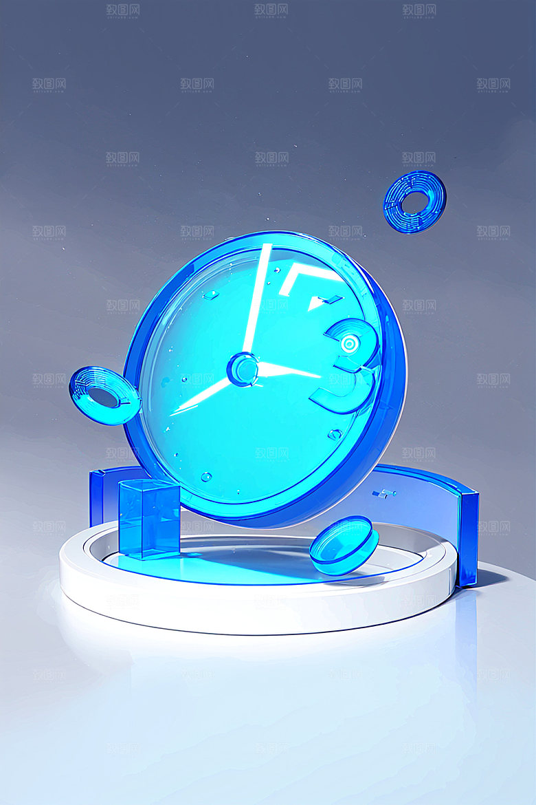投资3D商务水晶图标