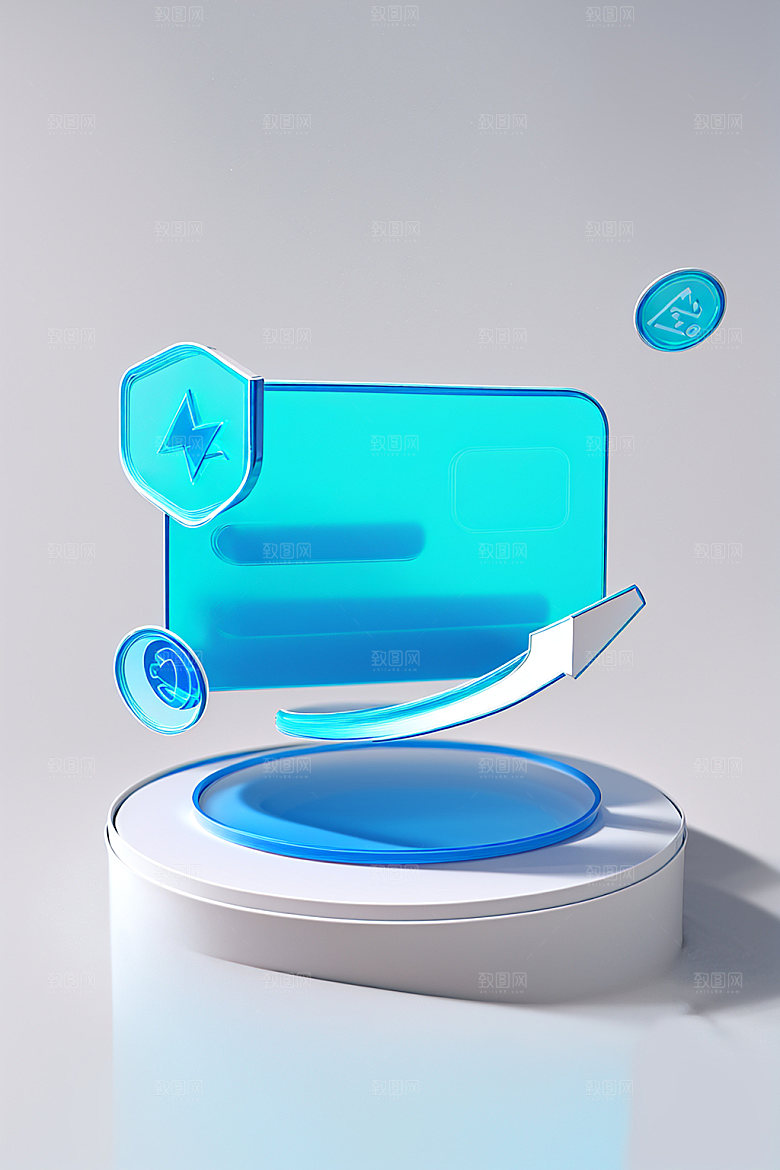 投资服务理财水晶图标
