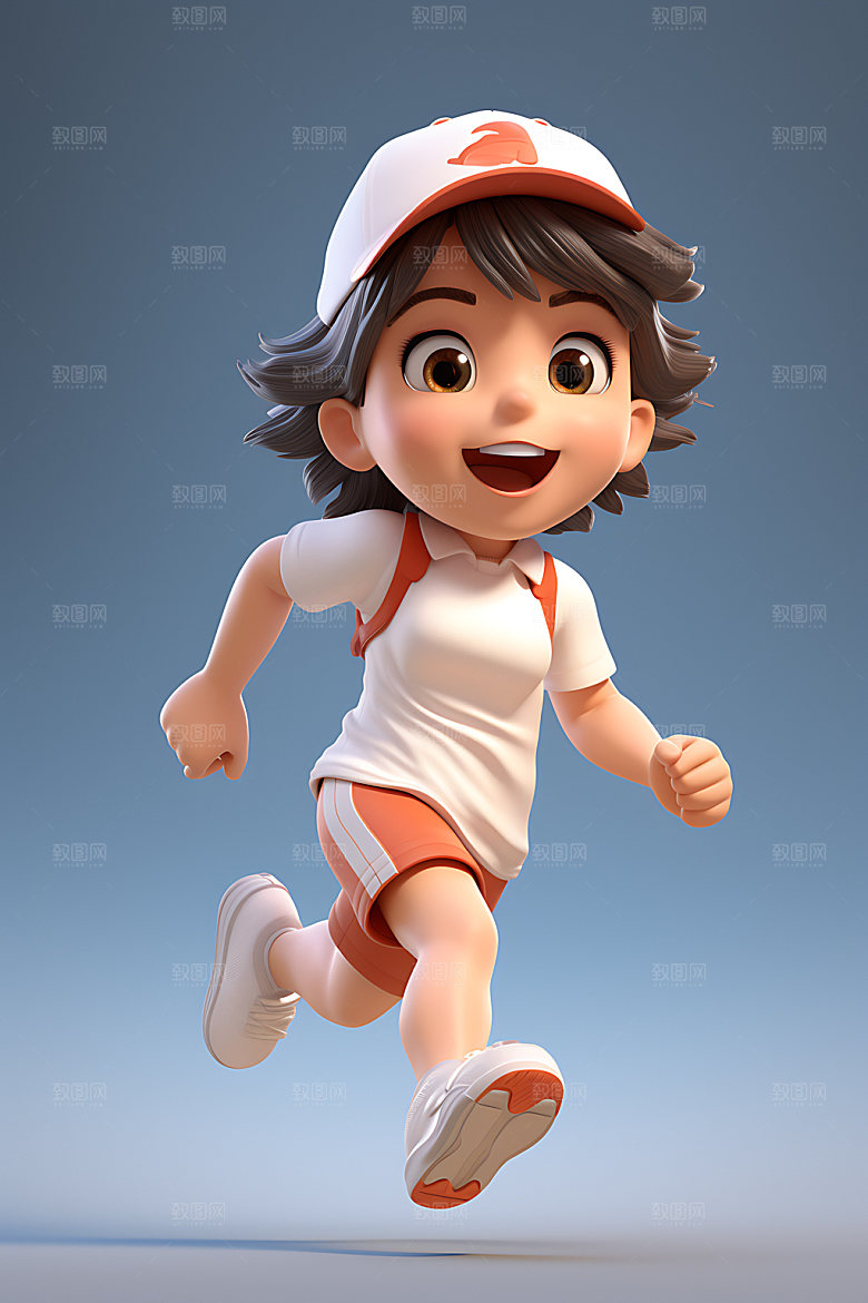 男运动员3D人物模型