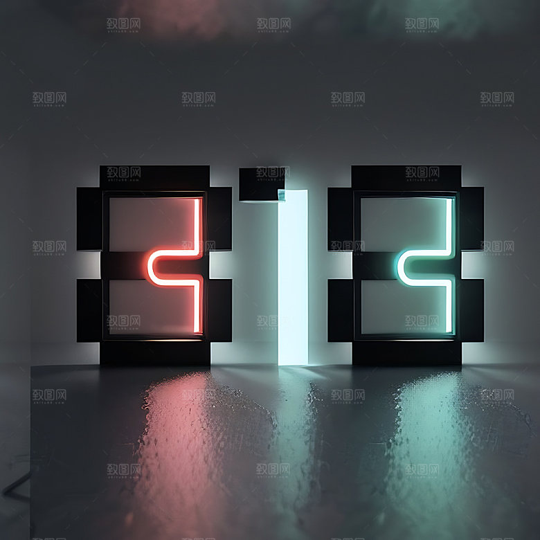 818立体字促销艺术字