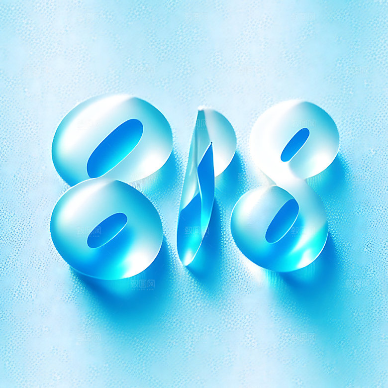 818宣传促销艺术字