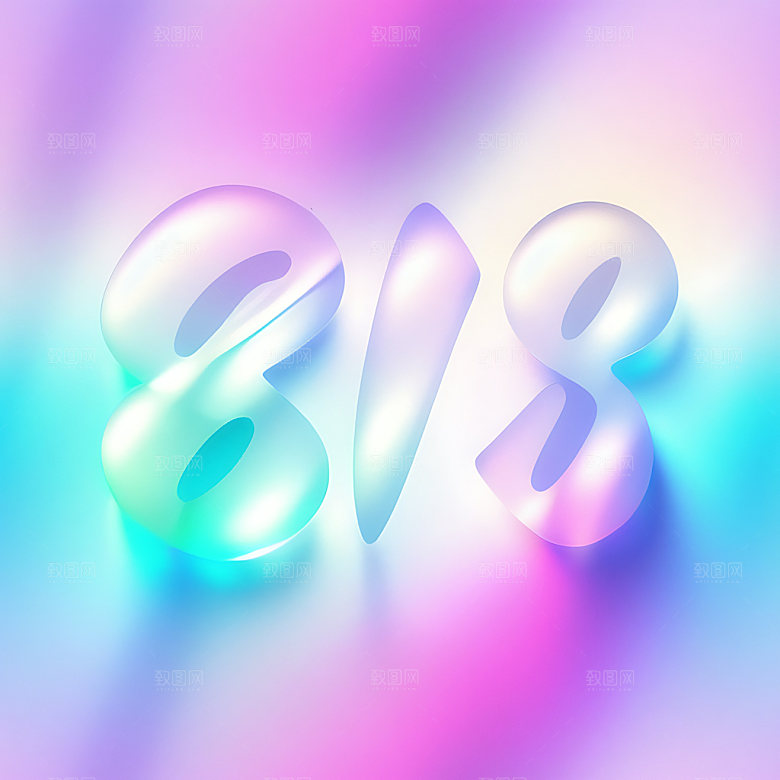 818宣传立体字艺术字