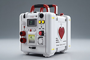 AED除颤仪医疗设备急救效果图