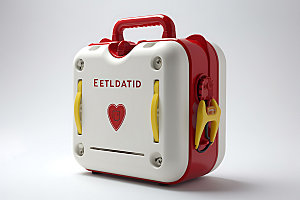 AED除颤仪3D心脏除颤器效果图
