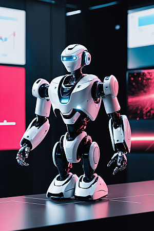 AI机器人质感赛博朋克模型