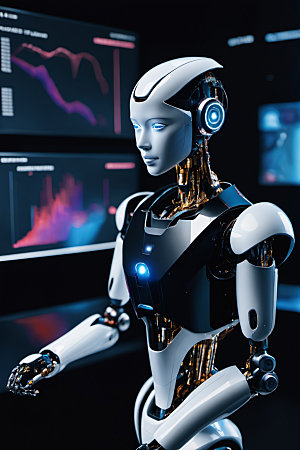 AI机器人科幻质感模型