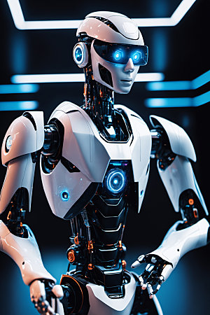 AI机器人科幻赛博朋克模型