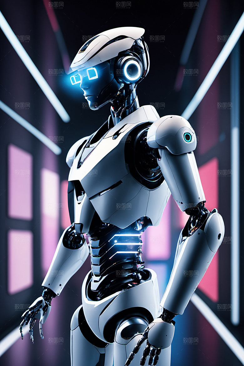 AI机器人人工智能3D模型