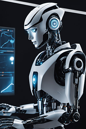 AI机器人立体科技模型