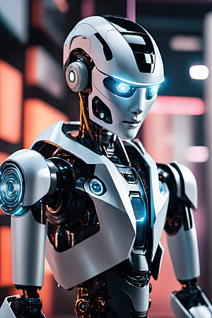 AI机器人质感人工智能模型