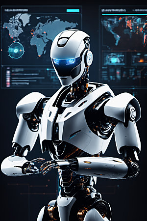 AI机器人科技科幻模型