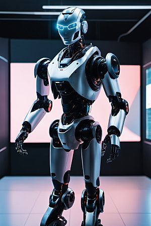 AI机器人3D人工智能模型