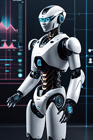 AI机器人金属3D模型