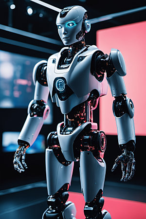 AI机器人人工智能科幻模型