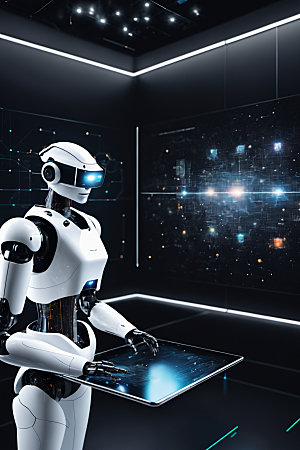AI机器人未来3D模型